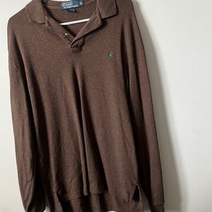 Men’s Medium Brown LongSleeve Ralph Lauren Shirt